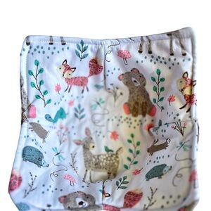 Hand Crafted Woodland Animal Print Basket Fabric Trinket Bowl Holder